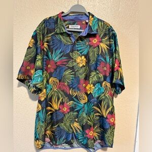 Tommy Bahama Button Down Shirt Size XL‎ Islandzone Tropical Coolmax